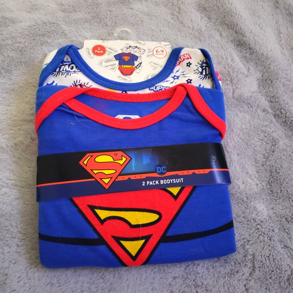 2 pack superman onesies